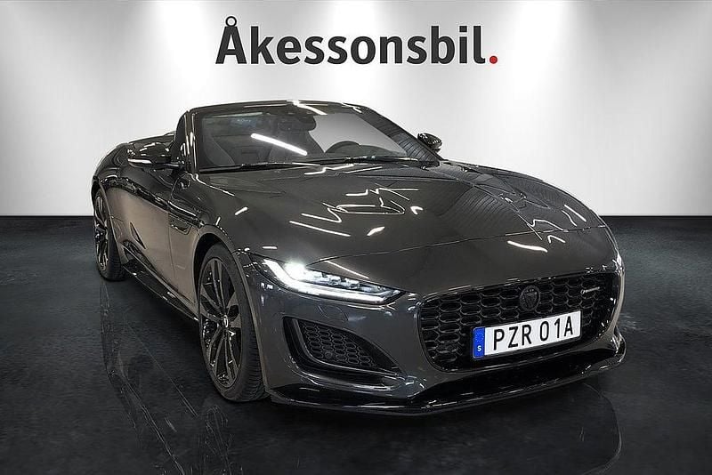 Begagnad Jaguar F-Type 301 HK (221 kW) 2023 Grå Cab