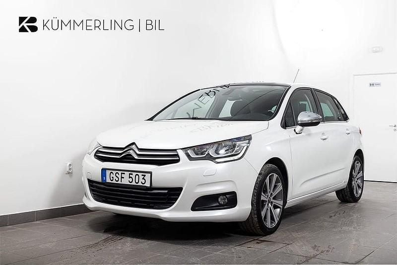 Vit Begagnad 2015 Citroën C4 Halvkombi | 74 900 kr (Bra pris) - Bild 1/4