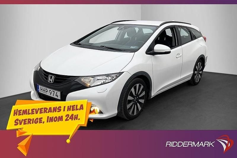 Begagnad Honda Civic Elegance 141 HK (103 kW) 2014 Vit Kombi