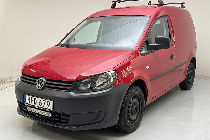 Röd Begagnad 2015 VW Caddy Minibuss | 59 000 kr (Bra pris) - Bild 1/4