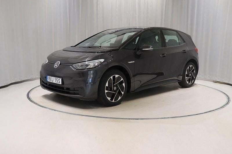 Mörkgrå Begagnad 2020 VW ID.3 Pro Halvkombi | 208 800 kr (Superpris) - Bild 1/4