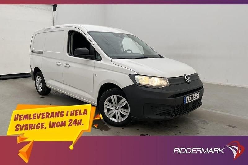 Vit Begagnad 2023 VW Caddy Maxi Minibuss | 239 800 kr (Bra pris) - Bild 1/3