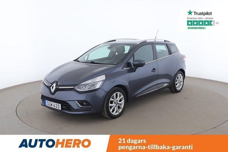 Grå Begagnad 2017 Renault Clio GrandTour Intens Kombi | 103 000 kr (Marknadspris) - Bild 1/4
