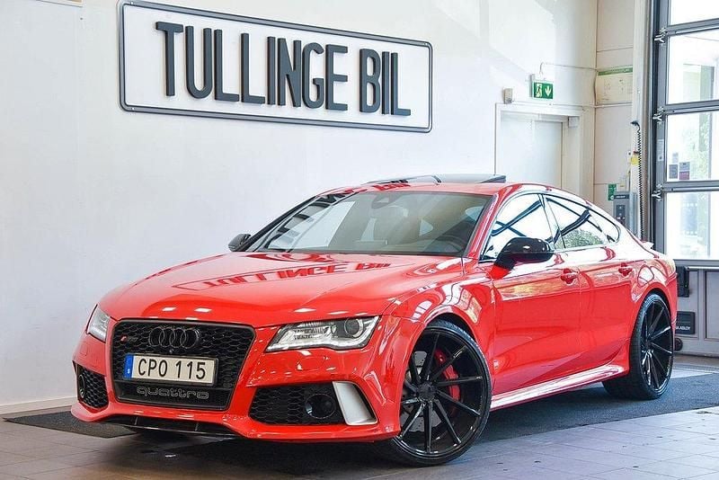 Röd Begagnad 2014 Audi RS7 Sport Halvkombi | 479 000 kr (Superpris) - Bild 1/4