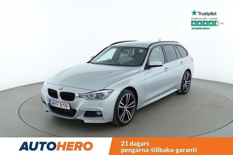 Silver Begagnad 2016 BMW 320 M Sport Kombi | 206 000 kr (Marknadspris) - Bild 1/4