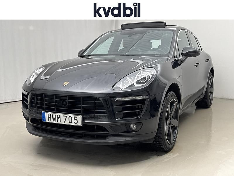 Svart Begagnad 2016 Porsche Macan S SUV | 300 000 kr - Bild 1/3