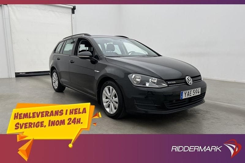 Svart Begagnad 2016 VW Golf VII Kombi | 94 800 kr (Superpris) - Bild 1/3
