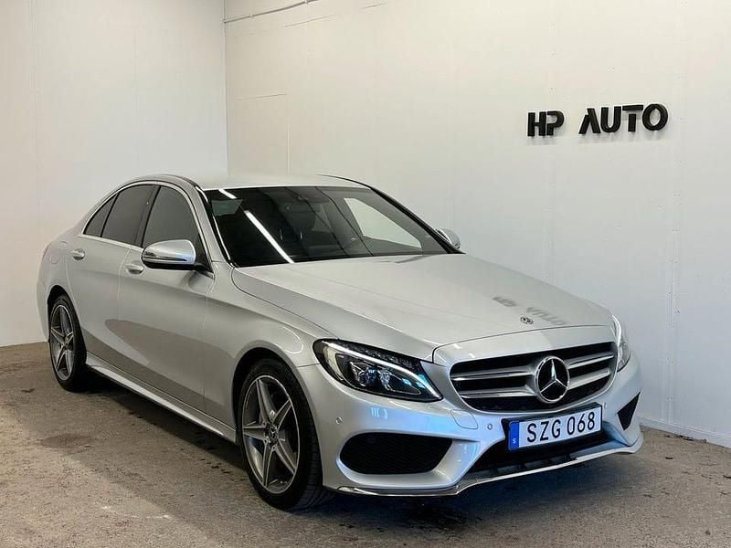 Silver Begagnad 2018 Mercedes C220 AMG Sedan | 250 500 kr (Bra pris) - Bild 1/4