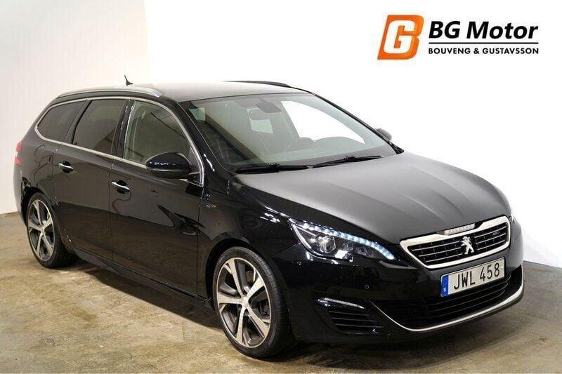 Svart Begagnad 2015 Peugeot 308 GT Kombi | 117 800 kr (Marknadspris) - Bild 1/3