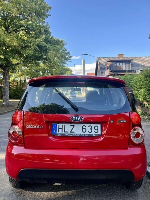 Röd Begagnad 2008 Kia Picanto 4 Halvkombi | 30 000 kr (Bra pris) - Bild 1/4