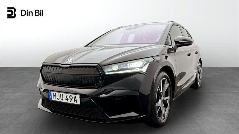 Svart Begagnad 2023 Skoda Enyaq iV SportLine SUV | 434 000 kr (Marknadspris) - Bild 1/4