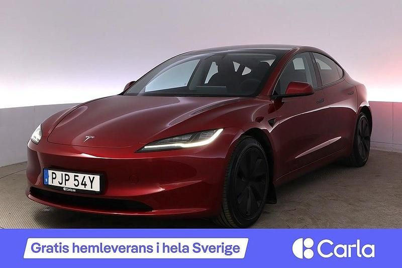 Röd Begagnad 2023 Tesla Model 3 Long Range AWD Sedan | 449 900 kr - Bild 1/4