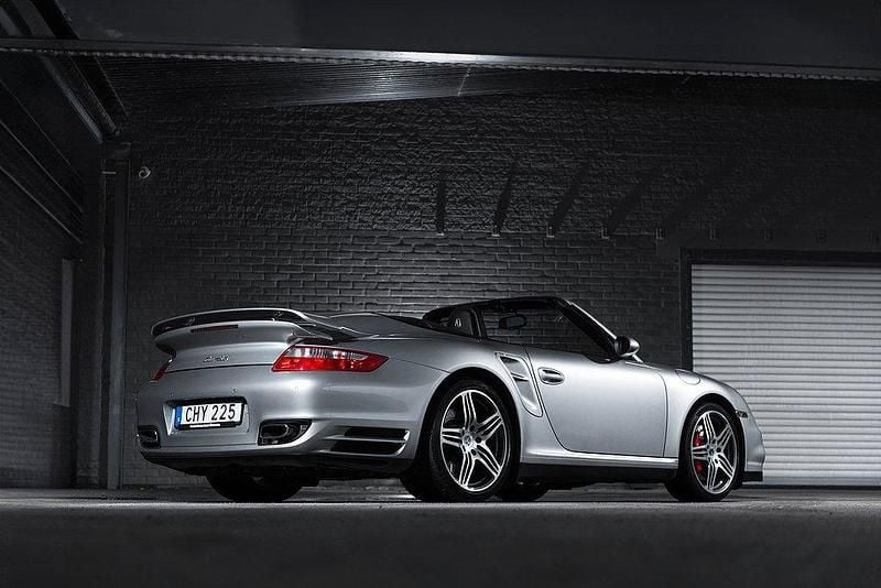 Begagnad Porsche 997 Turbo 480 HK (353 kW) 2008 Silver Cab