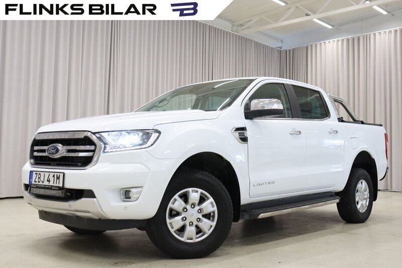 Vit (frozen white) Begagnad 2020 Ford Ranger Limited Pickup | 269 900 kr (Superpris) - Bild 1/4