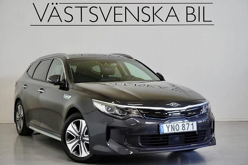 Grå Begagnad 2018 Kia Optima Hybrid Advance Sedan | 189 000 kr (Bra pris) - Bild 1/4