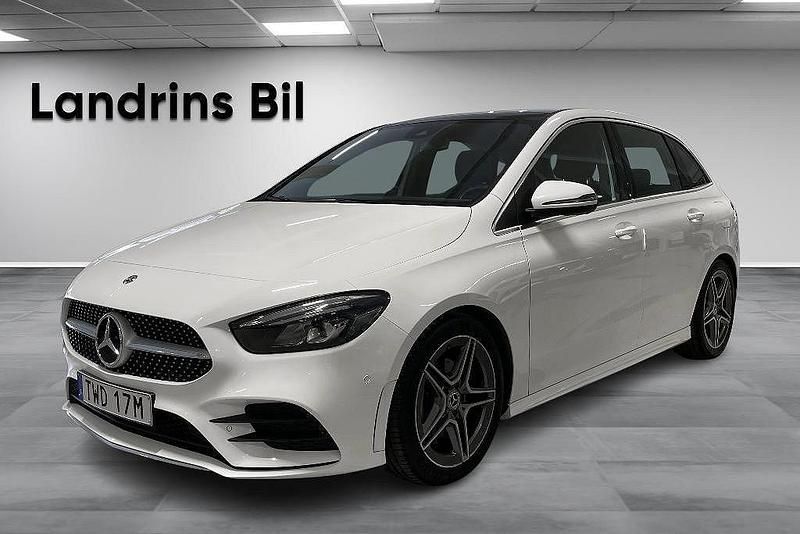 Vit Begagnad 2019 Mercedes B200 AMG line Minibuss | 269 900 kr (Marknadspris) - Bild 1/4
