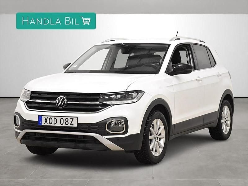 Vit Begagnad 2021 VW T-Cross SUV | 209 900 kr (Marknadspris) - Bild 1/4