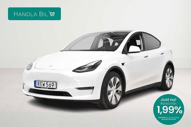 Vit Begagnad 2023 Tesla Model Y Long Range AWD SUV | 429 900 kr (Dyr) - Bild 1/3