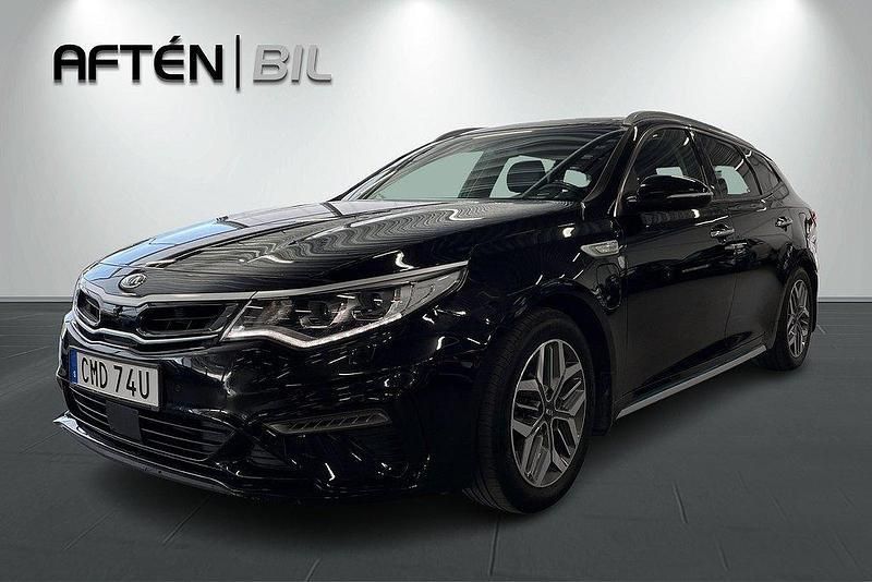Svart Begagnad 2019 Kia Optima Hybrid 2 Sedan | 209 000 kr (Marknadspris) - Bild 1/3