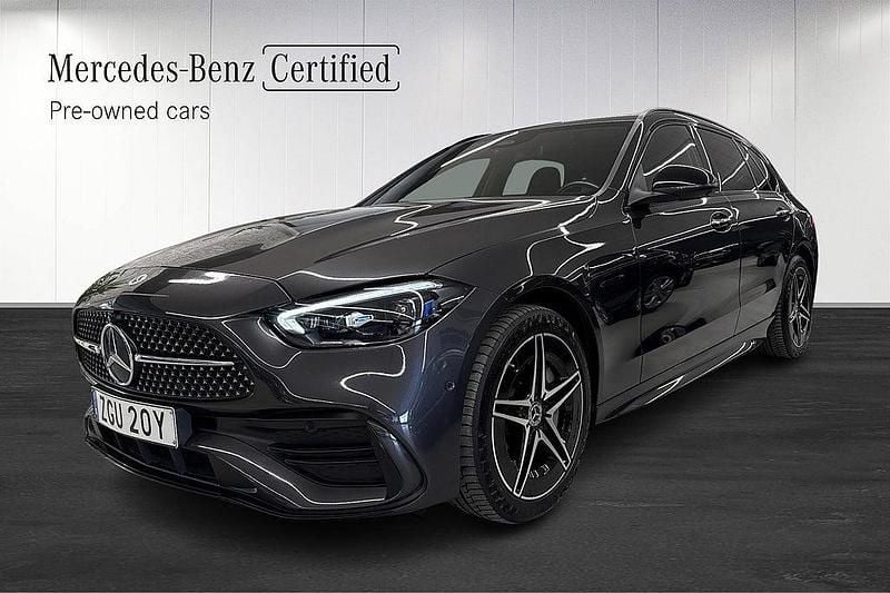 Begagnad Mercedes C300e Premium 204 HK (150 kW) 2022 Grå Kombi