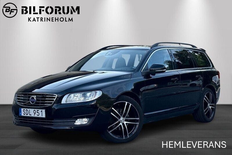 Svart Begagnad 2014 Volvo V70 Momentum Kombi | 139 900 kr (Marknadspris) - Bild 1/4