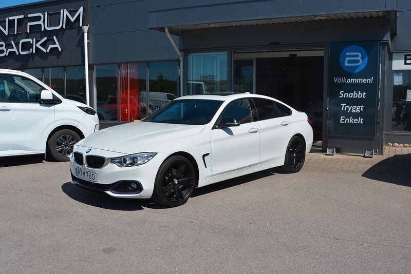 Vit Begagnad 2014 BMW 420 Gran Coupé Sport Line Sportkupé | 218 000 kr (Marknadspris) - Bild 1/4