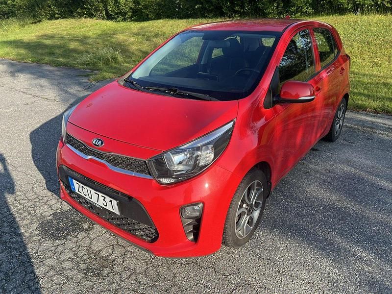 Röd Begagnad 2019 Kia Picanto Halvkombi | 78 000 kr (Bra pris) - Bild 1/4