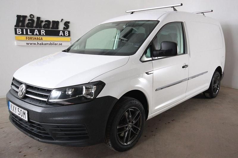 Vit Begagnad 2019 VW Caddy Maxi Minibuss | 189 500 kr (Marknadspris) - Bild 1/3