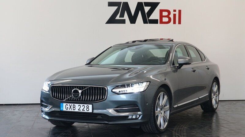 Grå Begagnad 2017 Volvo S90 Inscription Sedan | 304 900 kr (Marknadspris) - Bild 1/4