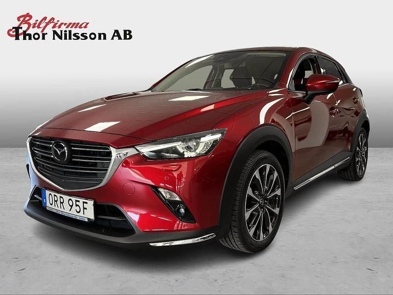 Röd Begagnad 2019 Mazda CX-3 Optimum SUV | 199 500 kr (Lite dyr) - Bild 1/4