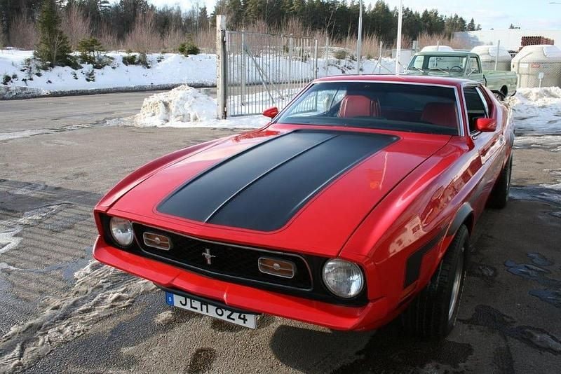 Begagnad Ford Mustang Mach 1 214 HK (157 kW) 1971 Röd Cab