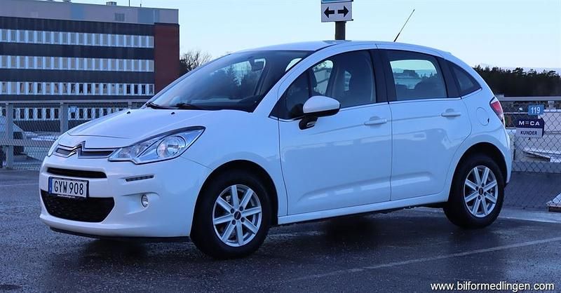 Begagnad Citroën C3 PureTech 82 HK (60 kW) 2016 Vit Halvkombi