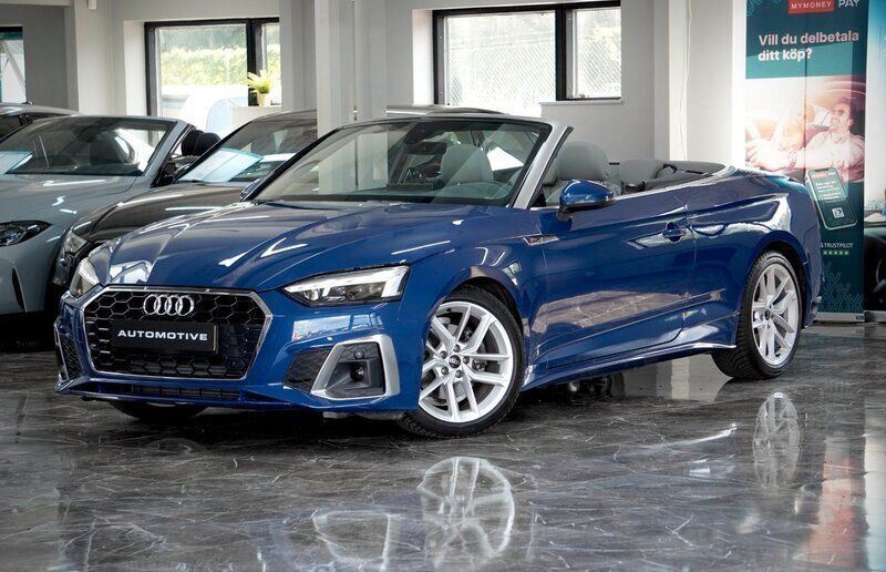 Blå Begagnad 2024 Audi A5 Cabriolet S-Line Cab | 549 900 kr - Bild 1/4
