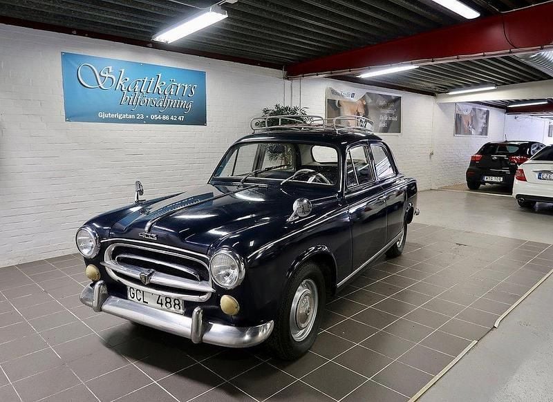 Mörkblå Begagnad 1963 Peugeot 403 Sedan | 75 000 kr - Bild 1/4