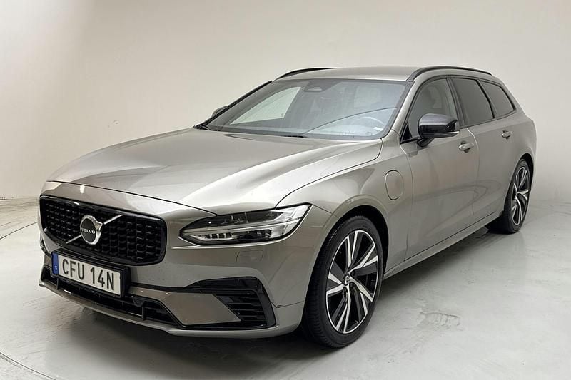 Grå Begagnad 2022 Volvo V90 R-Design Kombi | 349 000 kr (Bra pris) - Bild 1/4