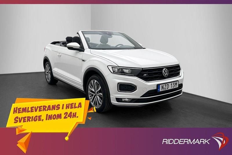 Vit Begagnad 2021 VW T-Roc Cabriolet R-line Cab | 279 900 kr - Bild 1/3