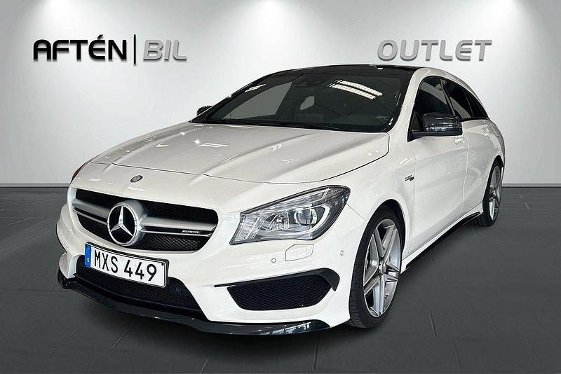Vit Begagnad 2016 Mercedes CLA45 AMG AMG Kombi | 339 800 kr (Marknadspris) - Bild 1/3