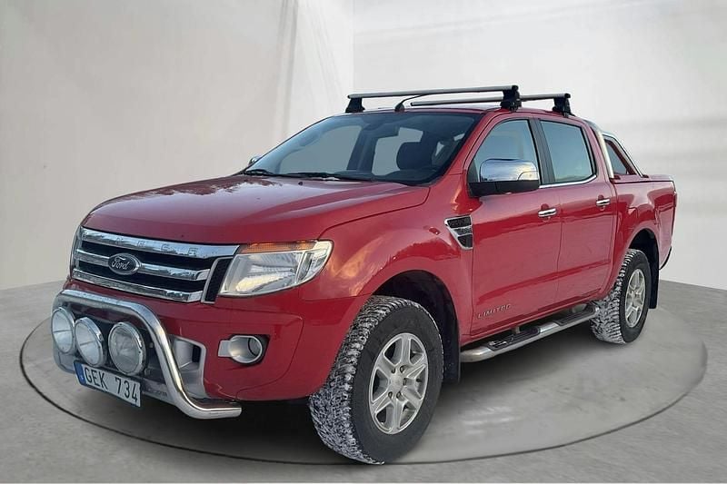 Röd Begagnad 2013 Ford Ranger Limited Pickup | 130 000 kr (Superpris) - Bild 1/4
