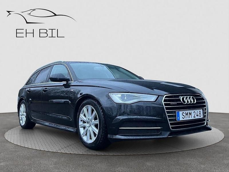 Begagnad Audi A6 S-Line 190 HK (139 kW) 2016 Svart Kombi