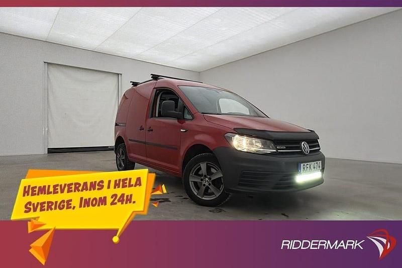 Röd Begagnad 2016 VW Caddy Minibuss | 159 800 kr (Marknadspris) - Bild 1/3