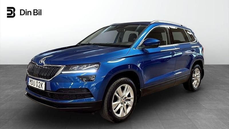 Blå Begagnad 2019 Skoda Karoq Ambition SUV | 269 900 kr (Lite dyr) - Bild 1/4