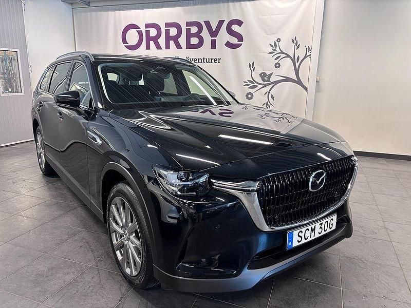 Svart Ny 2025 Mazda CX-80 Exclusive-Line SUV | 542 400 kr - Bild 1/4