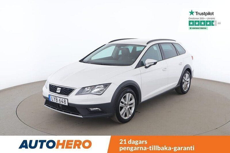 Vit Begagnad 2018 Seat Leon X-Perience Kombi | 107 000 kr (Marknadspris) - Bild 1/4