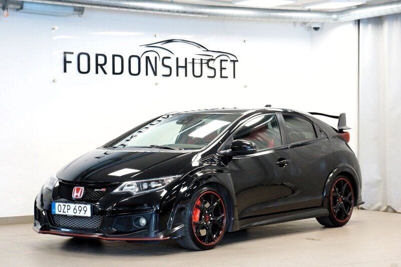 Svart Begagnad 2015 Honda Civic Type R Halvkombi | 249 000 kr - Bild 1/4
