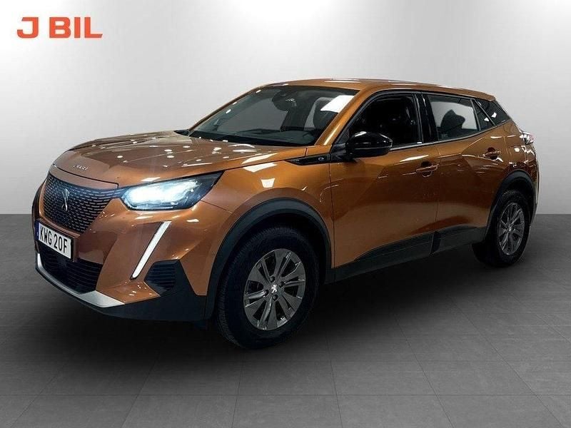 Begagnad Peugeot e-2008 Active 100 kW (136 HK) 2021 Orange SUV