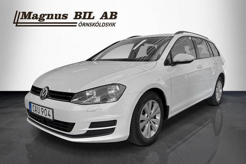 Vit Begagnad 2014 VW Golf VII Kombi | 89 900 kr (Lite dyr) - Bild 1/4