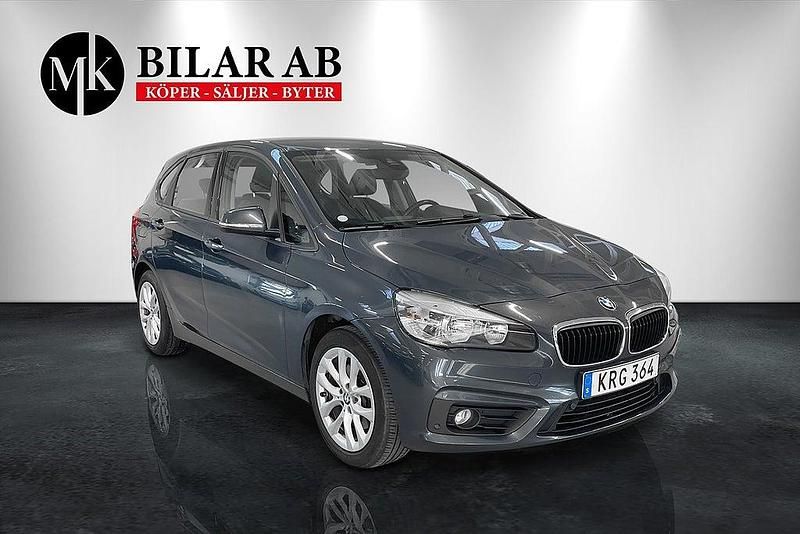 Begagnad BMW 218 Active Tourer Advantage 136 HK (100 kW) 2014 Grå Minibuss