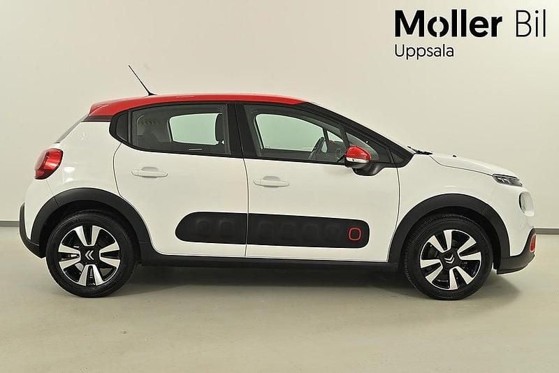 Begagnad Citroën C3 PureTech 82 HK (60 kW) 2018 Vit Halvkombi