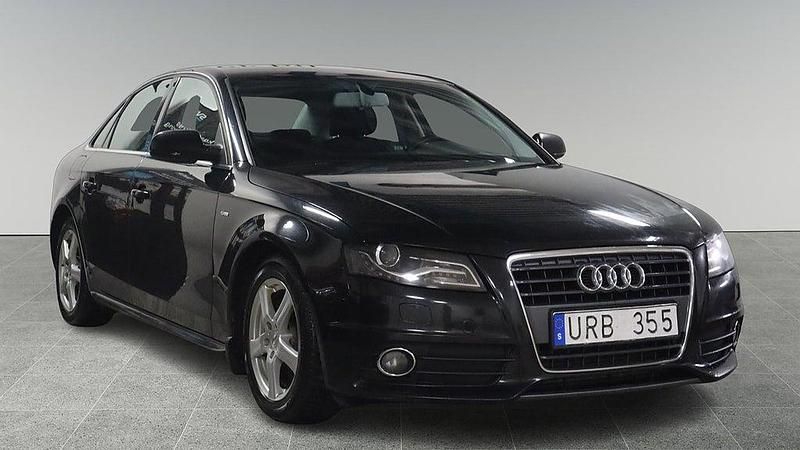 Svart Begagnad 2009 Audi A4 S-Line Sedan | 64 900 kr (Marknadspris) - Bild 1/4