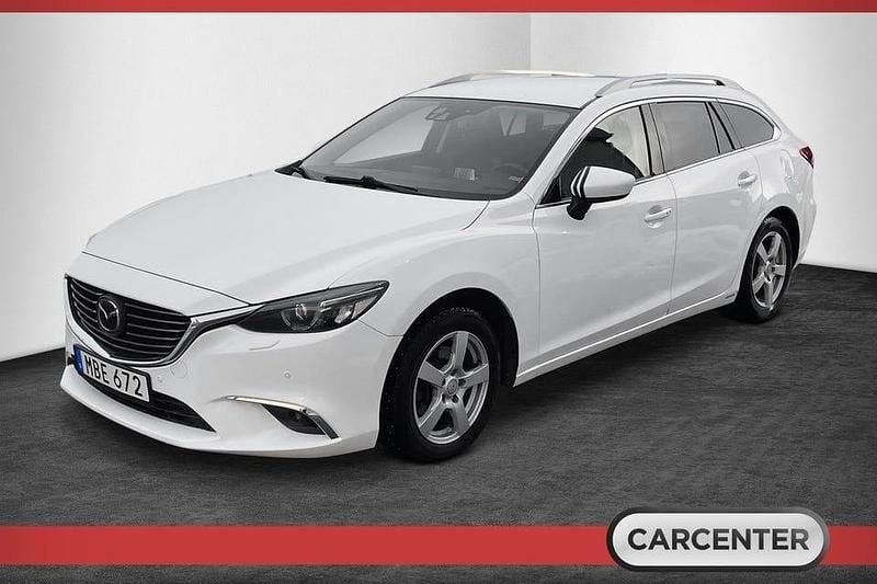 Vit Begagnad 2015 Mazda 6 Kombi | 99 900 kr (Bra pris) - Bild 1/4
